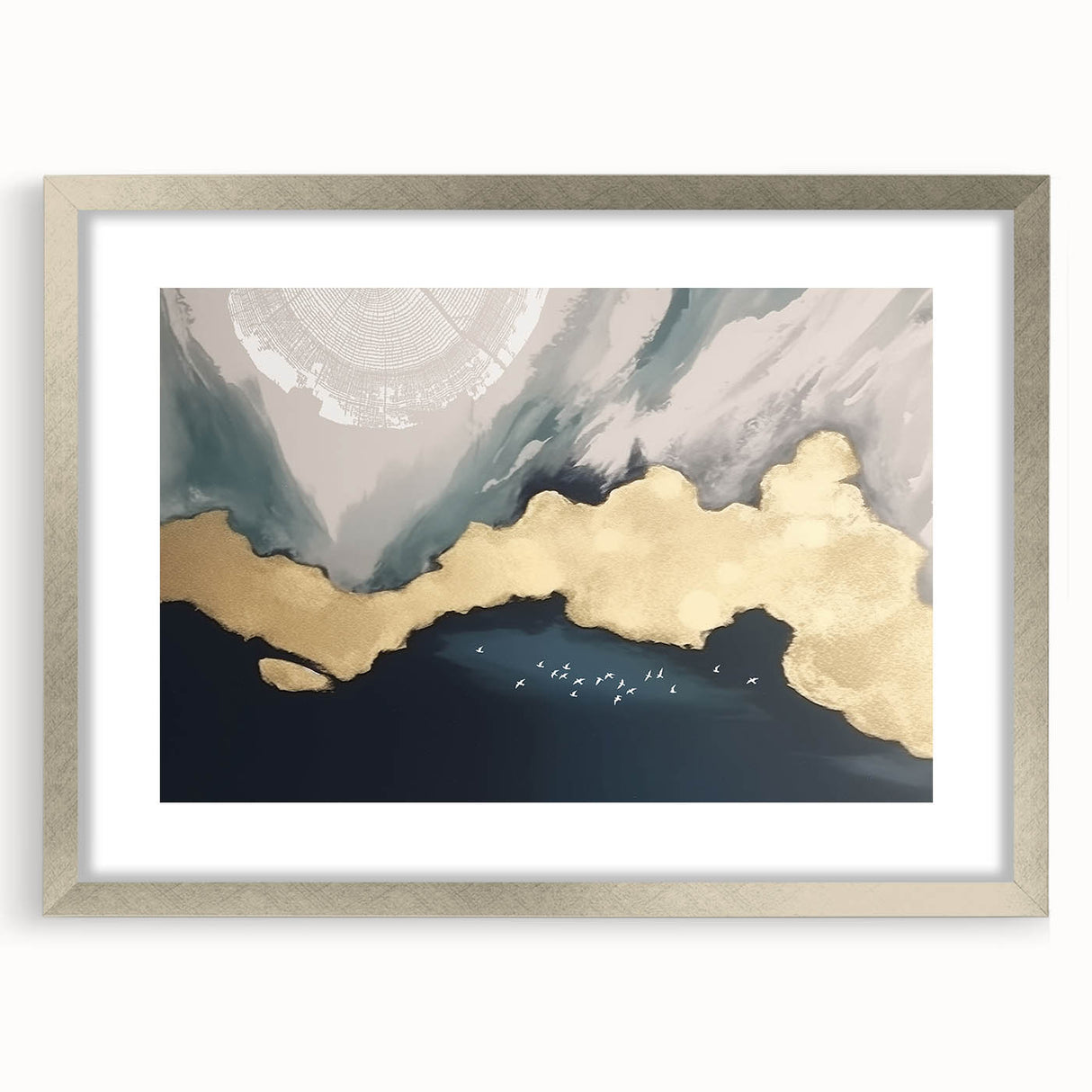 Abstract wall art canvas print showcasing vibrant colors and dynamic shapes, perfect for modern home decor, framed and ready to enhance any living space.