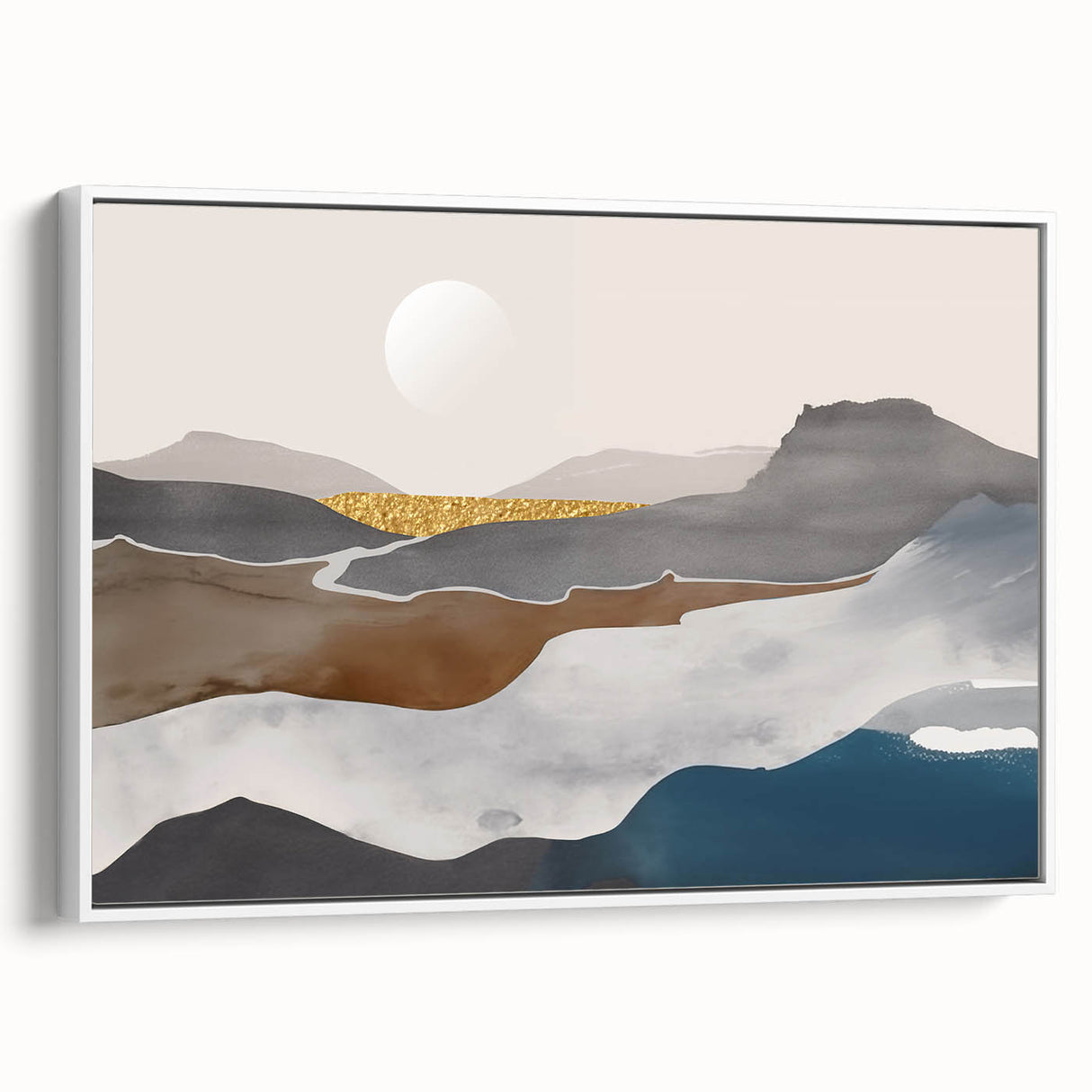 Abstract canvas art print showcasing vibrant colors and dynamic shapes, perfect for modern home decor, highlighting creative expression and artistry.