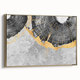 Abstract wall art canvas print showcasing vibrant colors and dynamic shapes, perfect for modern home decor or artistic spaces.