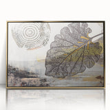 Vibrant abstract wall art canvas featuring a colorful geometric design with bold shapes and patterns, ideal for modern home decor. The artwork is rolled and securely packaged in a protective cardboard tube, showcasing its high-quality print and texture.