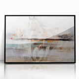 Abstract canvas print showcasing vibrant colors and fluid shapes, ideal for modern decor, emphasizing creativity and artistic expression.
