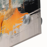 Abstract canvas artwork showcasing vibrant colors and dynamic shapes, perfect for modern home decor, enhancing any living space with creativity.