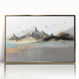 Abstract wall art canvas print showcasing vibrant colors and geometric shapes, perfect for modern home decor, emphasizing artistic expression.