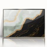 Abstract wall art canvas print showcasing vibrant colors and dynamic shapes, ideal for modern home decor, emphasizing creativity and style.