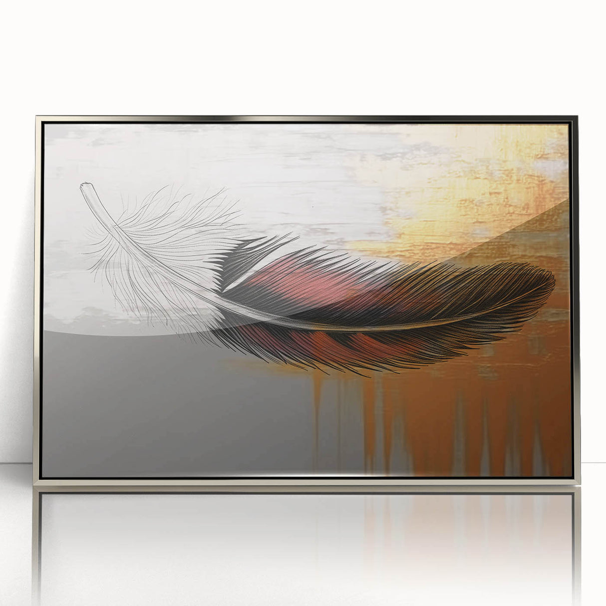 Abstract wall art canvas print featuring vibrant colors and dynamic shapes, ideal for modern decor and artistic expression in living spaces.