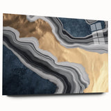 Abstract wall art print showcasing vibrant colors and swirling patterns, ideal for modern home decor, emphasizing creativity and visual impact.