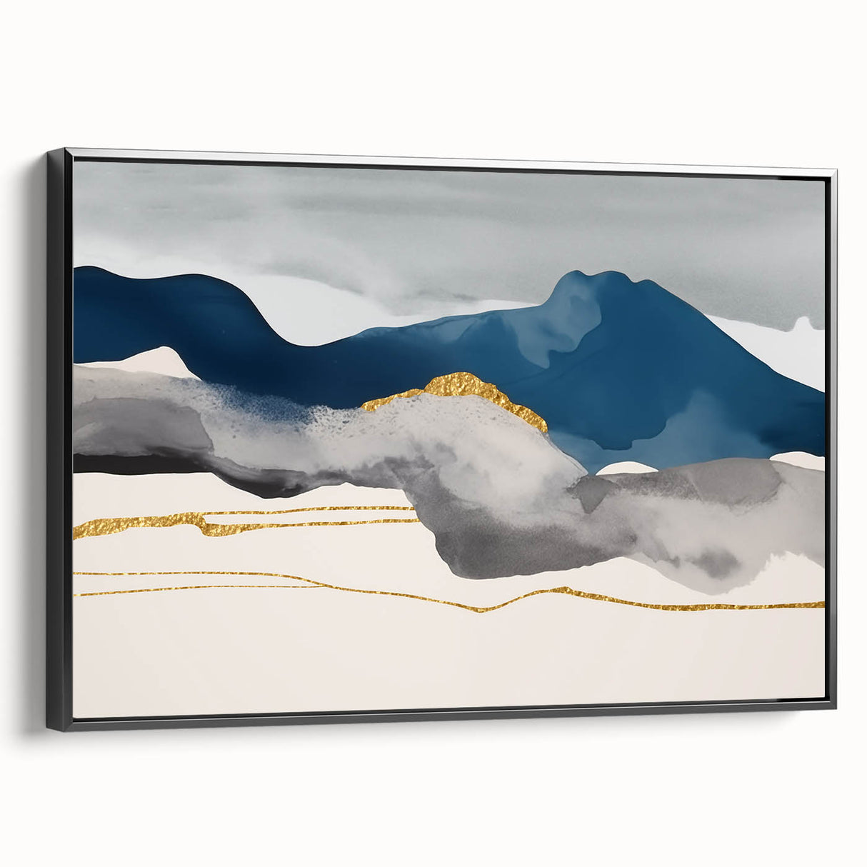 Abstract wall art canvas print showcasing vibrant colors and dynamic shapes, perfect for modern decor, presented unframed for versatile display.