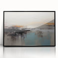 Colorful abstract canvas art with vibrant shapes and patterns showcasing a modern aesthetic, rolled and stored in a protective cardboard tube, ideal for home decor.