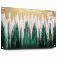 Abstract wall art canvas featuring vibrant colors and geometric shapes, designed to enhance modern interiors, rolled and ready for display.