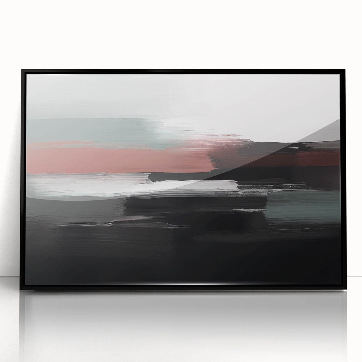 Vibrant abstract canvas print showcasing colorful geometric shapes and fluid lines, ideal for modern home decor or art enthusiasts.