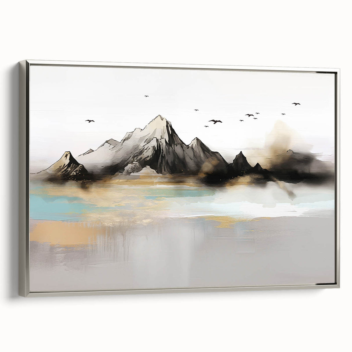 Abstract wall art canvas print showcasing vibrant colors and dynamic shapes, perfect for modern home decor, emphasizing contemporary artistic style.