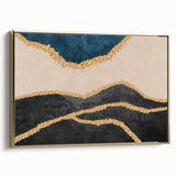 Abstract wall art canvas print showcasing vibrant colors and geometric shapes, ideal for modern home decor or artistic interior styling.