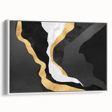 Vibrant abstract canvas artwork in bold colors, showcasing swirling patterns and dynamic shapes, ideal for modern home decor. Perfect for adding a contemporary touch to any room.