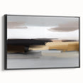Colorful abstract canvas art showcasing vibrant swirling patterns in shades of blue, orange, and yellow, ideal for modern home decor.