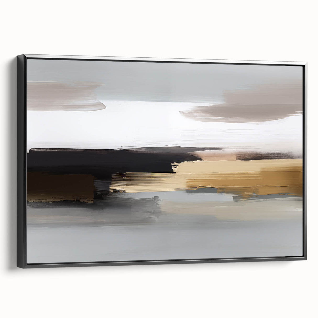 Colorful abstract canvas art showcasing vibrant swirling patterns in shades of blue, orange, and yellow, ideal for modern home decor.