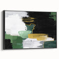 Abstract wall art canvas in vibrant colors, showcasing bold geometric shapes and fluid lines, ideal for modern home decor and artistic expression.