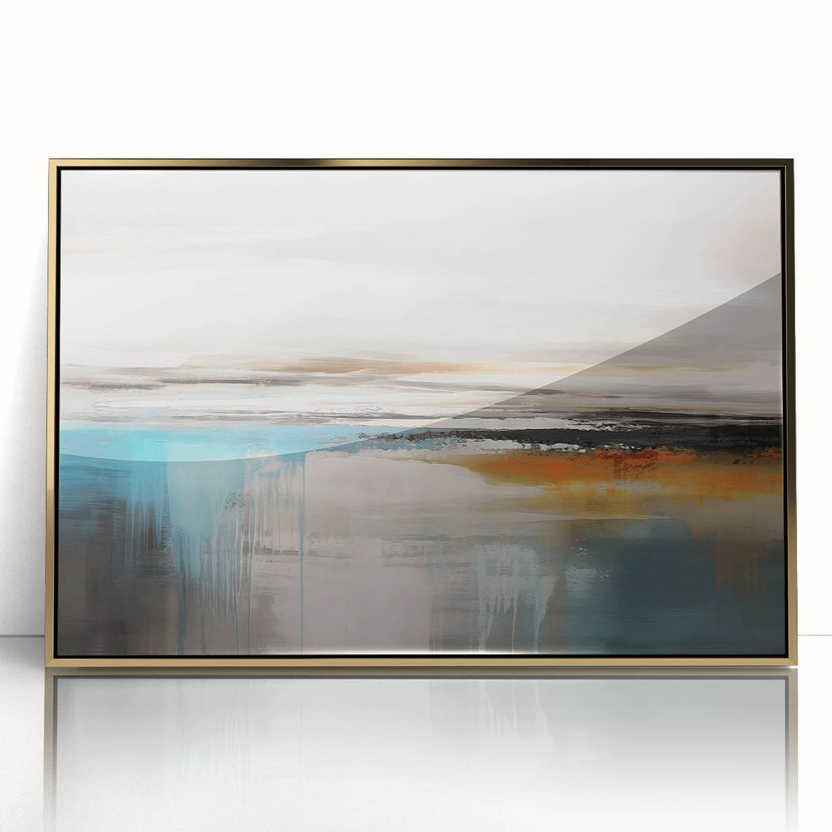 Abstract canvas artwork showcasing vibrant colors and dynamic shapes, ideal for modern home décor or office spaces. Perfect for adding a contemporary touch to interior designs.