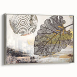 Abstract canvas art print showcasing vibrant geometric shapes in bold colors, ideal for modern home decor. Features a mix of blues, yellows, and reds, enhancing any living space.
