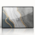 Colorful abstract wall art canvas print showcasing swirling shapes and vibrant hues of blue, orange, and green, perfect for modern decor.