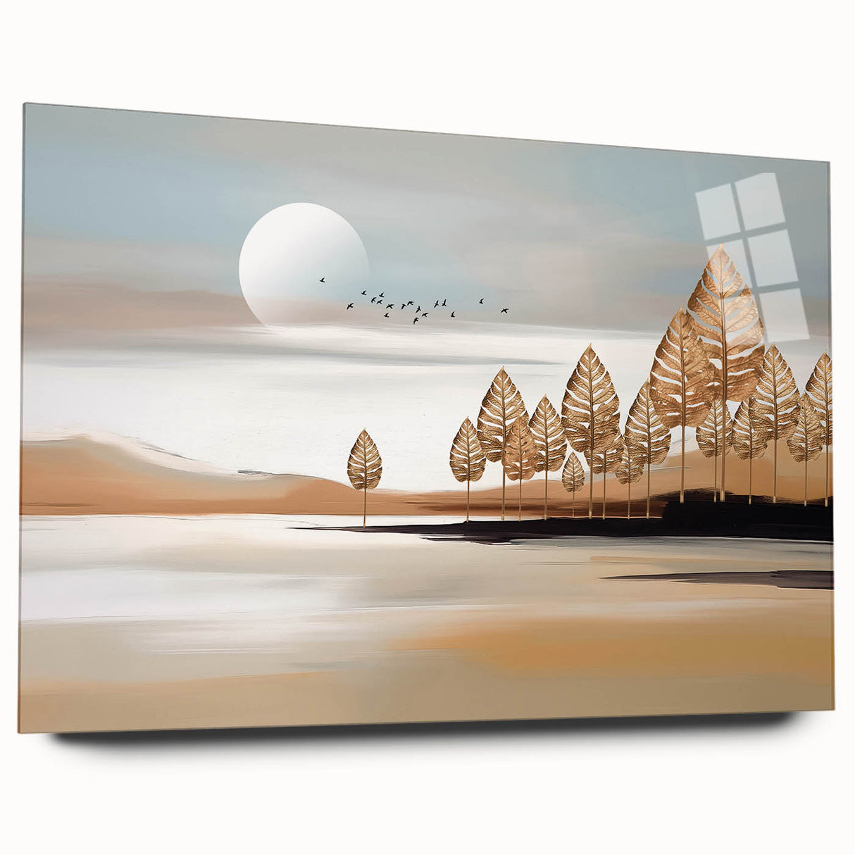 Vibrant canvas print showcasing an abstract design with bold colors and dynamic shapes, perfect for contemporary home decor.