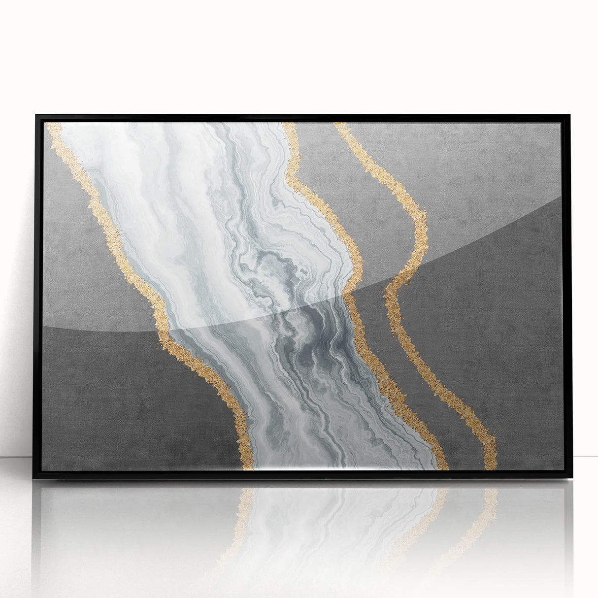 Abstract wall art canvas print showcasing vibrant colors and dynamic shapes, designed for modern home decor and artistic expression.