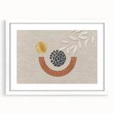 Colorful abstract wall art print showcasing vibrant swirls and geometric shapes, perfect for modern decor and artistic expression in living spaces.