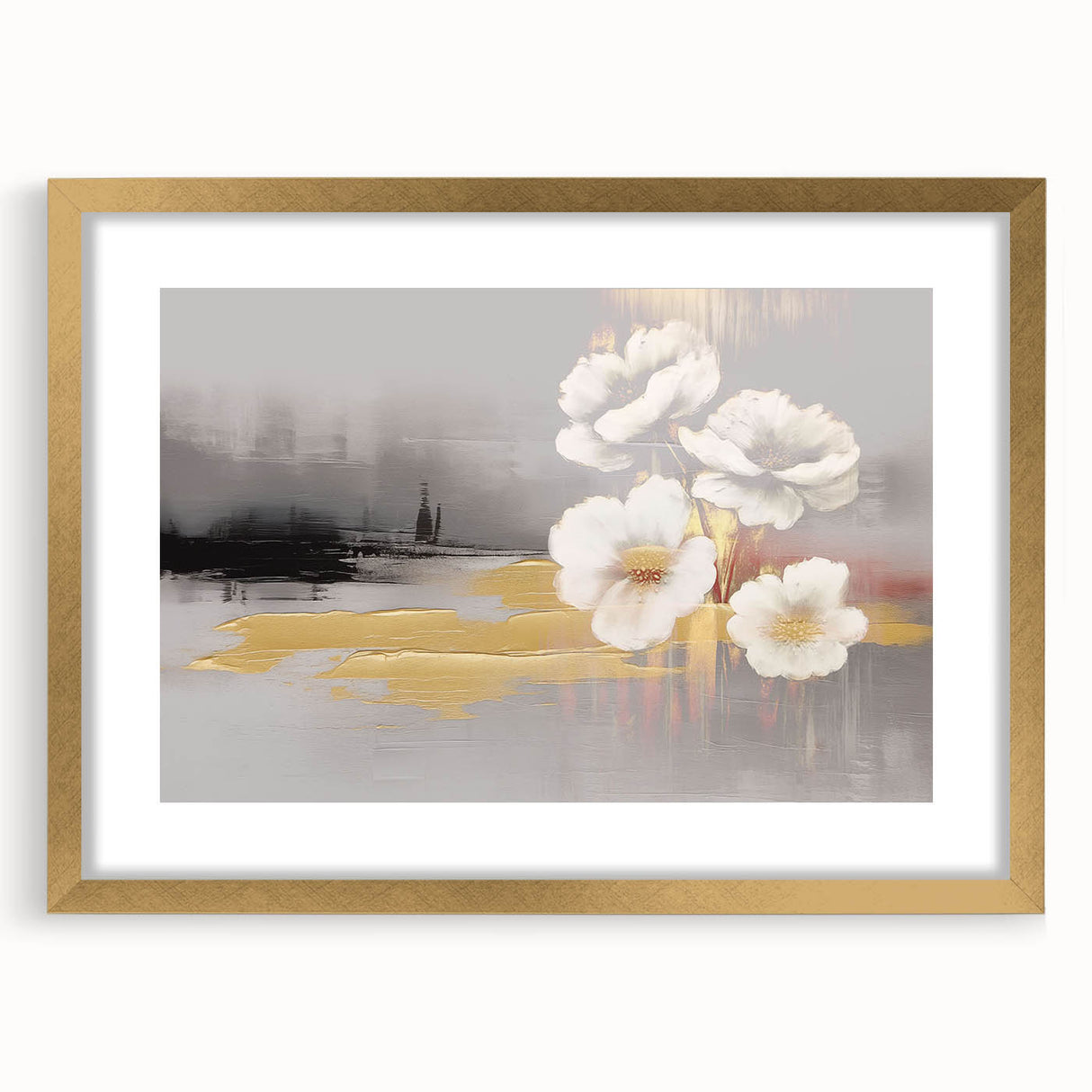 Abstract wall art canvas print featuring vibrant colors and dynamic shapes, displayed against a minimalistic background, perfect for modern home decor.