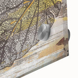 Abstract wall art canvas showcasing vibrant colors and geometric patterns, rolled and packaged in a sturdy cardboard tube for safe shipping. Ideal for modern home decor.