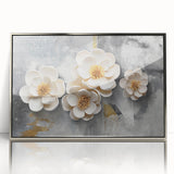 Abstract wall art canvas print showcasing vibrant colors and organic shapes, ideal for modern decor, displayed in a stylish living room setting.