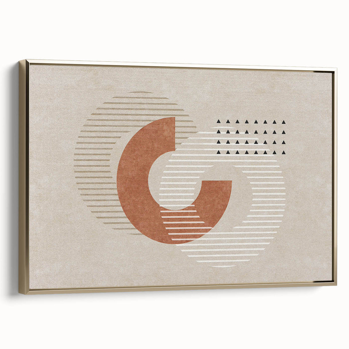Abstract wall art print featuring vibrant colors and dynamic shapes, ideal for modern home decor, showcasing a mix of blue, yellow, and red hues.