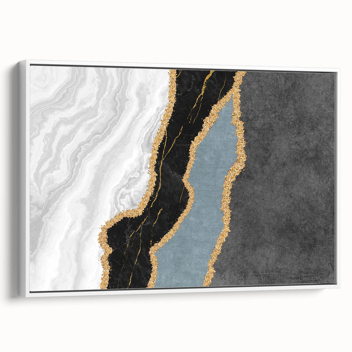 Abstract wall art canvas print showcasing vibrant colors and dynamic shapes, designed to enhance modern home decor with a striking visual impact.