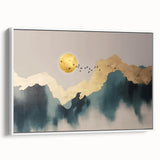 Vibrant abstract wall art canvas print showcasing bold colors and intricate geometric patterns, perfect for modern home decor and artistic expression.