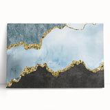 Abstract wall art canvas print showcasing vibrant colors and dynamic shapes, perfect for modern home decor, framed or unframed options available.