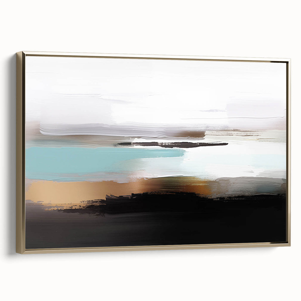 Abstract wall art canvas showcasing vibrant colors and dynamic shapes, ideal for modern decor, creatively displayed in a stylish interior setting.