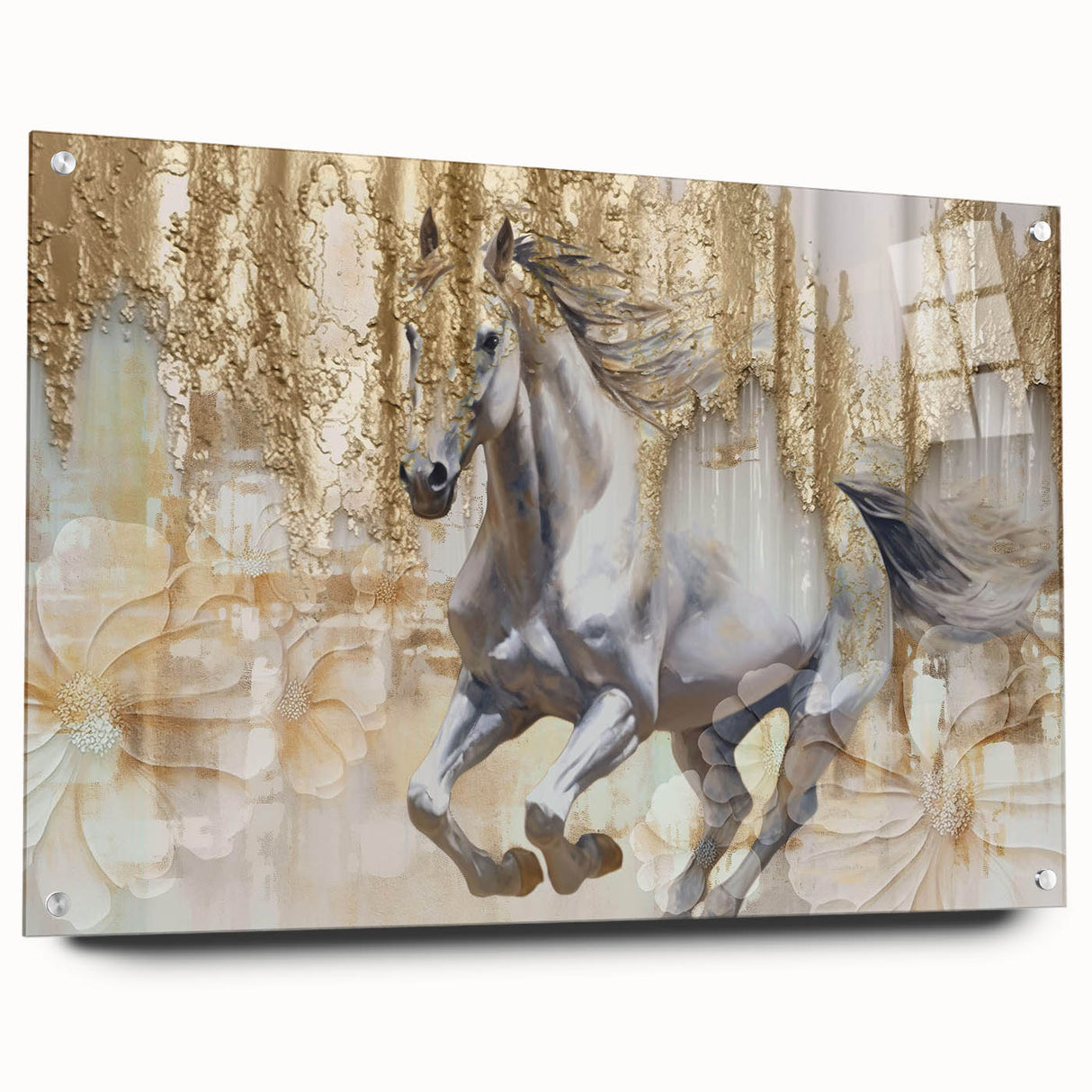 Vibrant abstract canvas print showcasing bold colors and geometric patterns, ideal for modern home decor. Packaged securely in a protective cardboard tube.