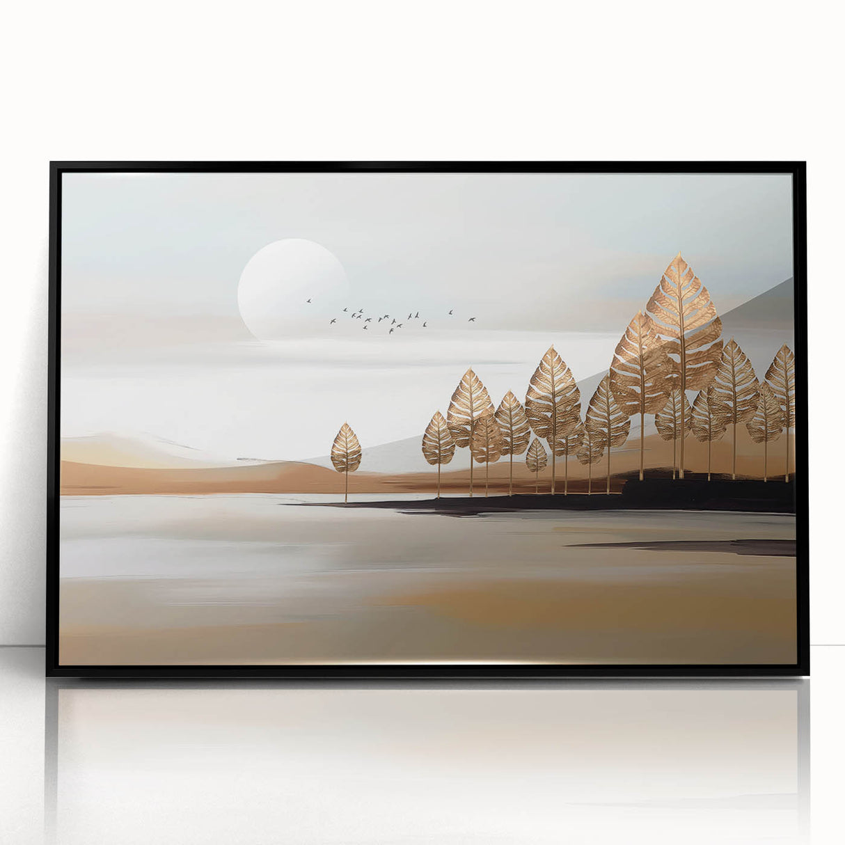 Abstract wall art canvas print showcasing vibrant colors and dynamic shapes, featuring a blend of blue, yellow, and red tones, perfect for modern decor.