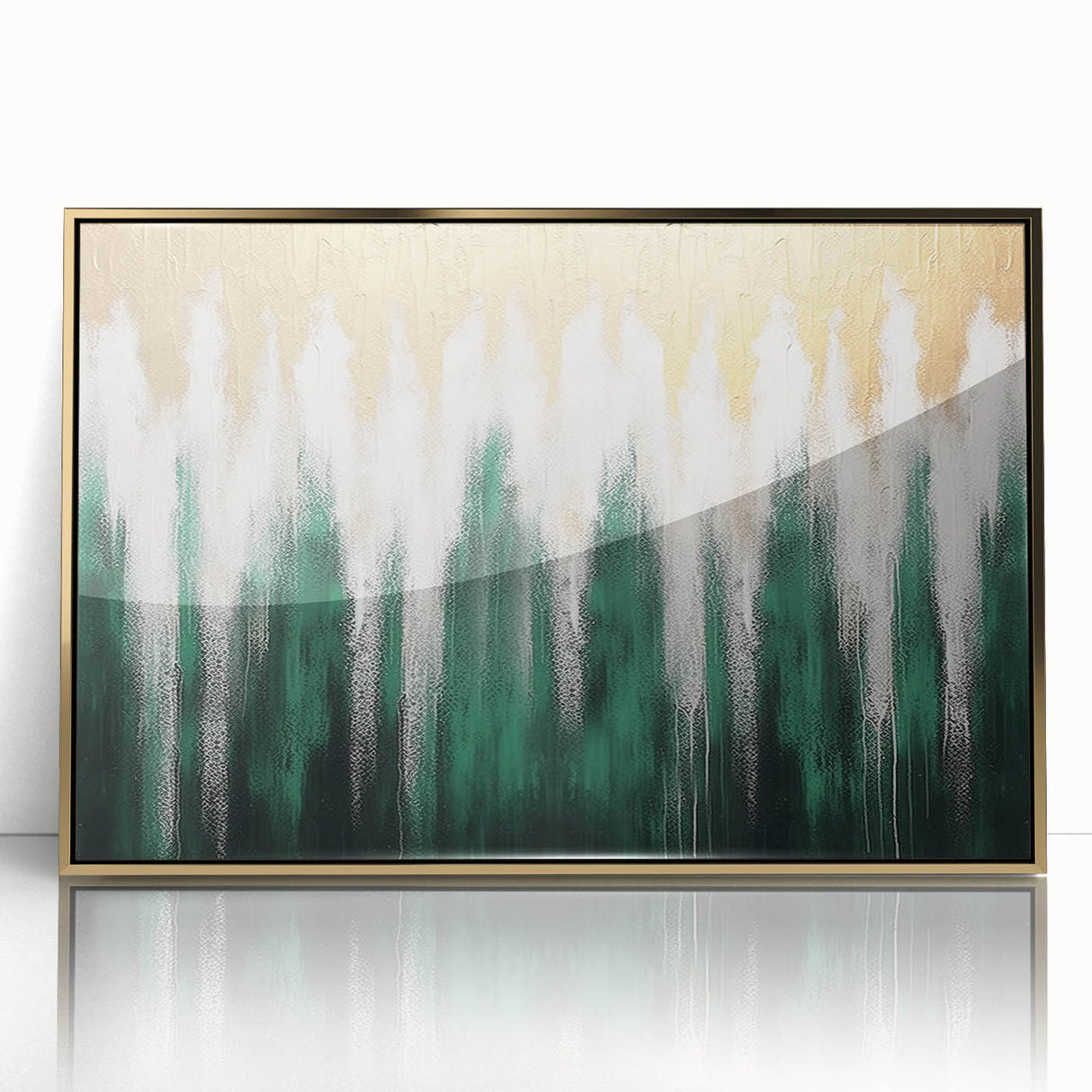 Abstract canvas artwork showcasing vibrant geometric shapes in bold colors, ideal for modern home decor, presented rolled in a protective cardboard tube.