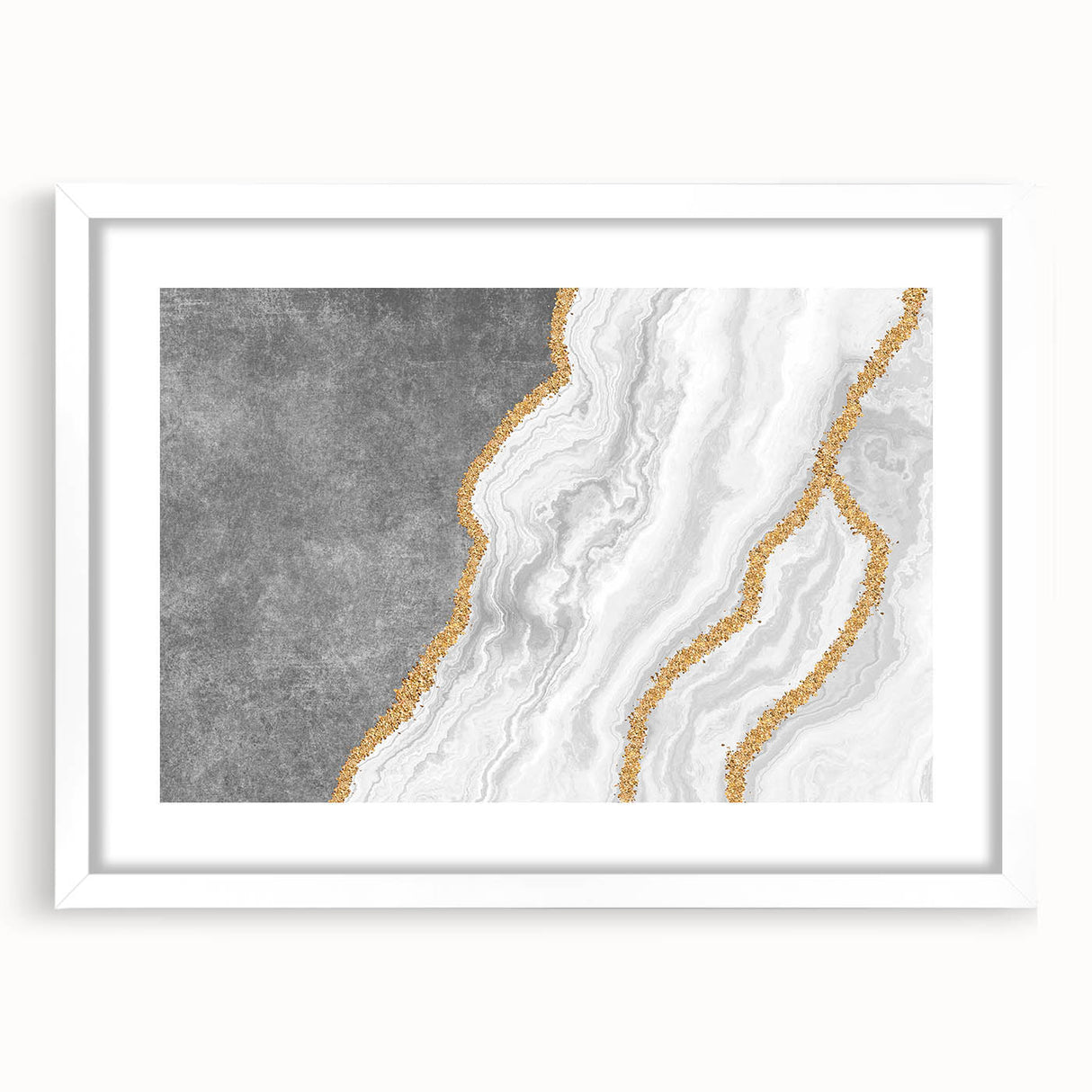 Vibrant abstract canvas art showcasing fluid shapes in bold colors of blue, orange, and yellow, perfect for modern home decor.