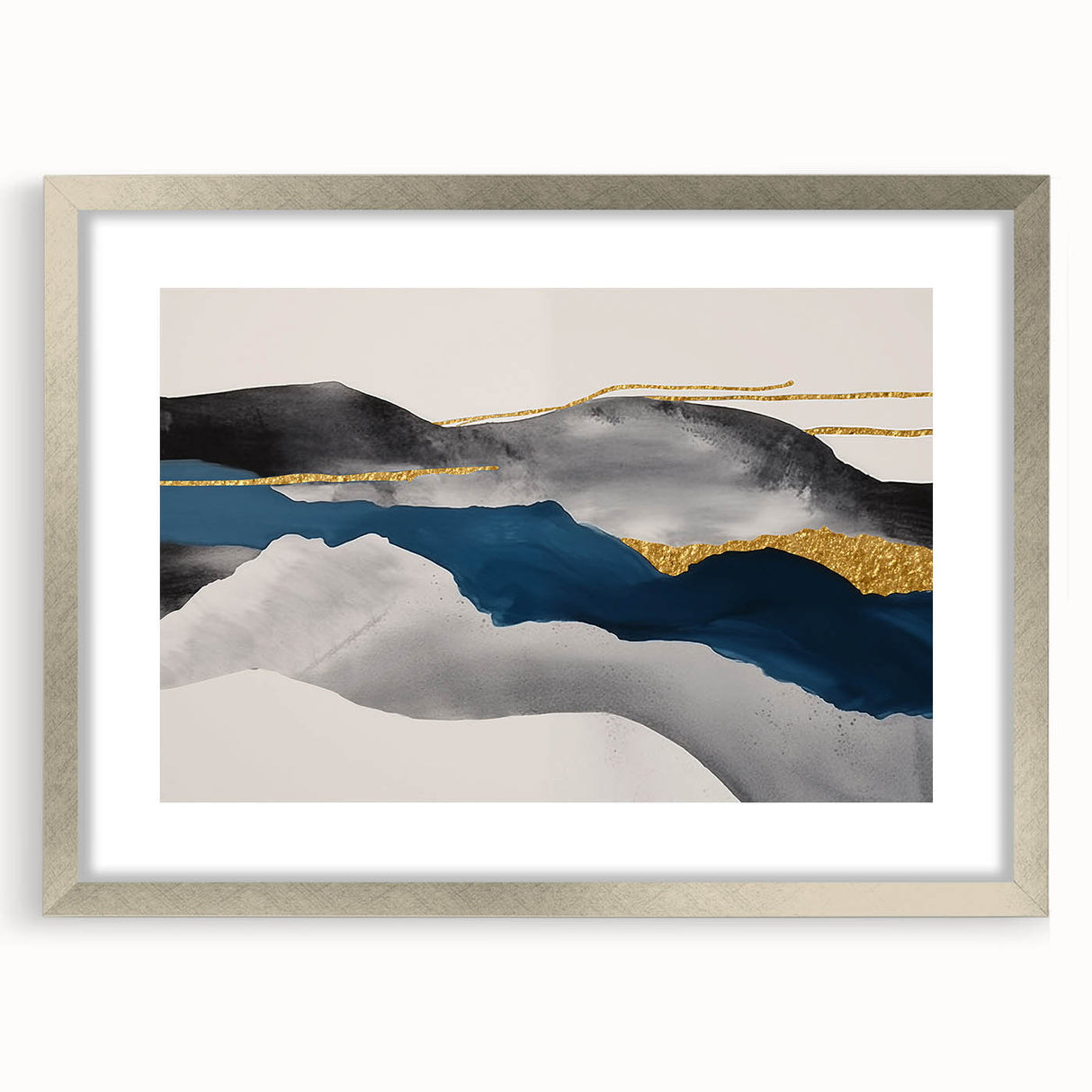 Abstract wall art canvas print showcasing vibrant colors and dynamic shapes, perfect for modern home decor, framed or unframed.