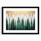 Abstract wall art canvas print showcasing vibrant geometric shapes in bold colors, ideal for modern home decor. Packaged securely in a protective tube for delivery.