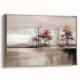 Abstract canvas art print showcasing vibrant blue and orange swirls on a textured background, ideal for modern home decor and artistic expressions.