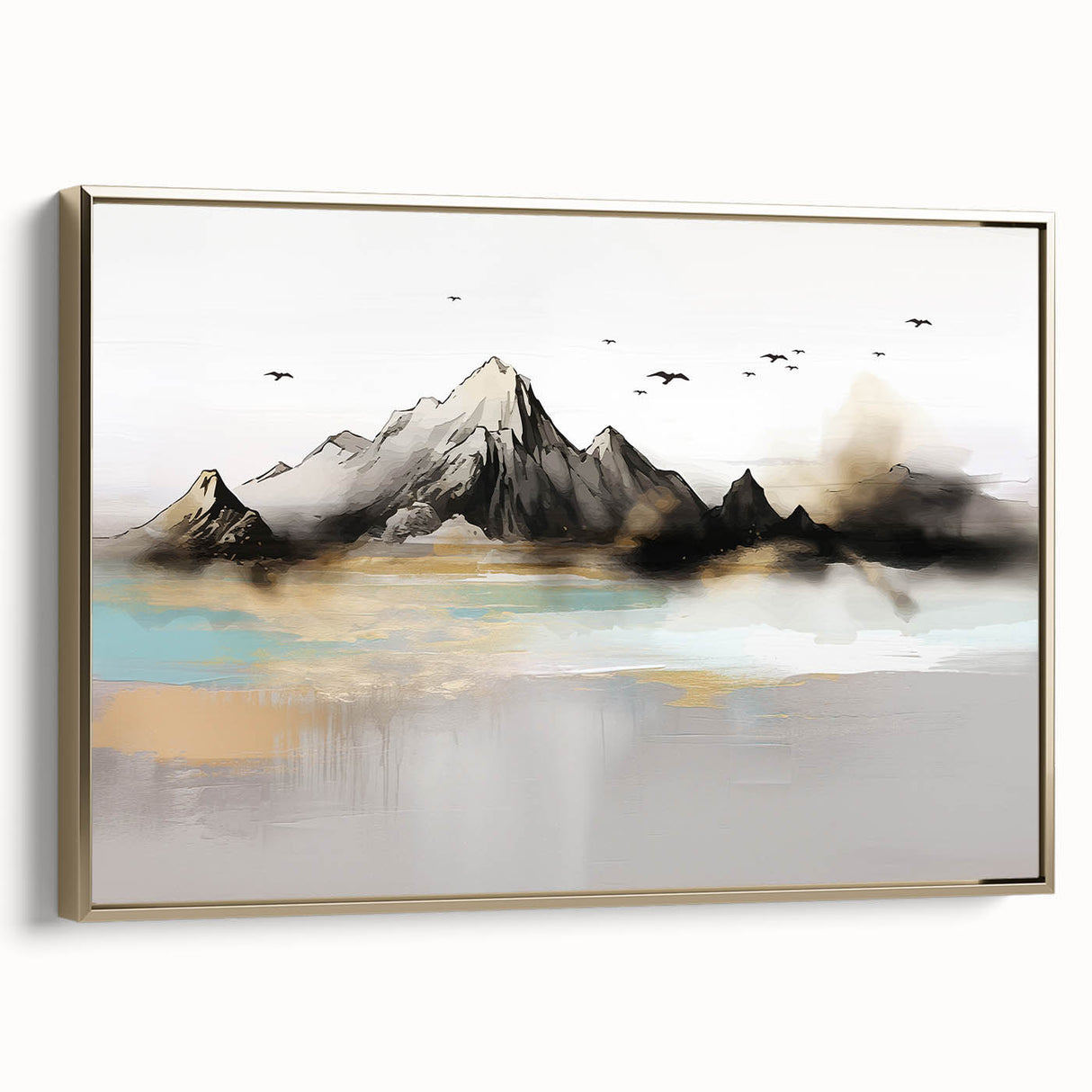 Abstract wall art print showcasing vibrant colors and dynamic shapes, ideal for contemporary home decor or artistic spaces.