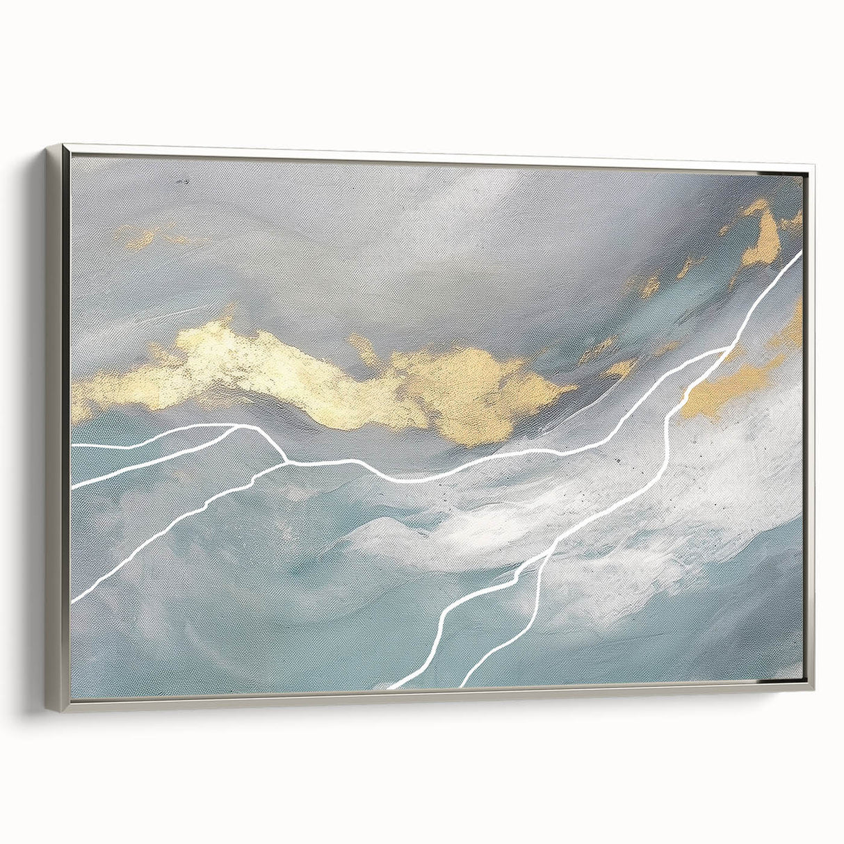 Colorful abstract wall art print on canvas showcasing vibrant swirls and geometric shapes, perfect for modern home decor or art enthusiasts.