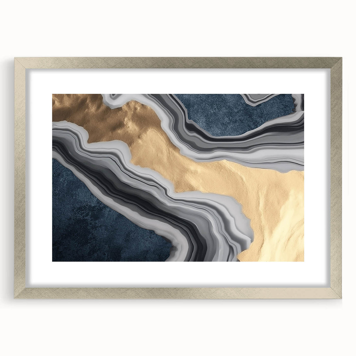 Abstract wall art canvas print showcasing vibrant colors and dynamic shapes, perfect for modern decor, presented in a protective cardboard tube.