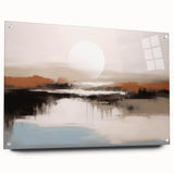 Abstract wall art canvas print showcasing vibrant colors and dynamic shapes, perfect for modern home decor or office spaces. The artwork features a bold fusion of blue, orange, and yellow hues, creating an eye-catching focal point that enhances any interior setting.