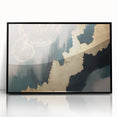 Abstract canvas artwork showcasing vibrant geometric patterns in bold colors, elegantly rolled and securely packaged in a protective cardboard tube for easy shipping.