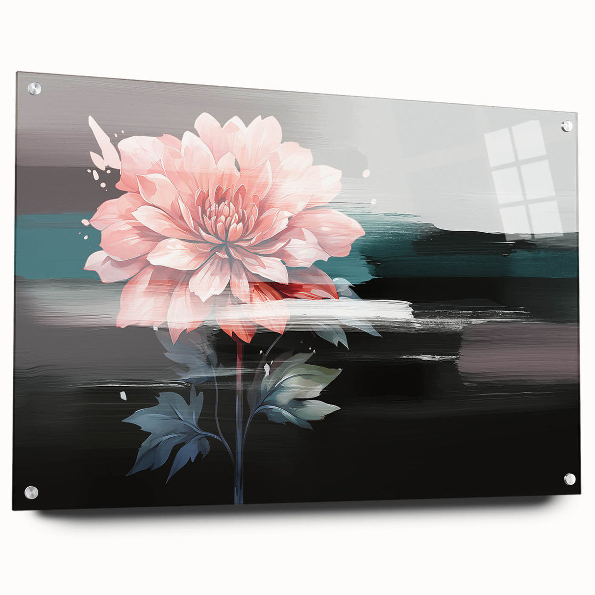 Vibrant abstract canvas art displaying swirling blues, oranges, and yellows, ideal for modern home decor and artistic expression.