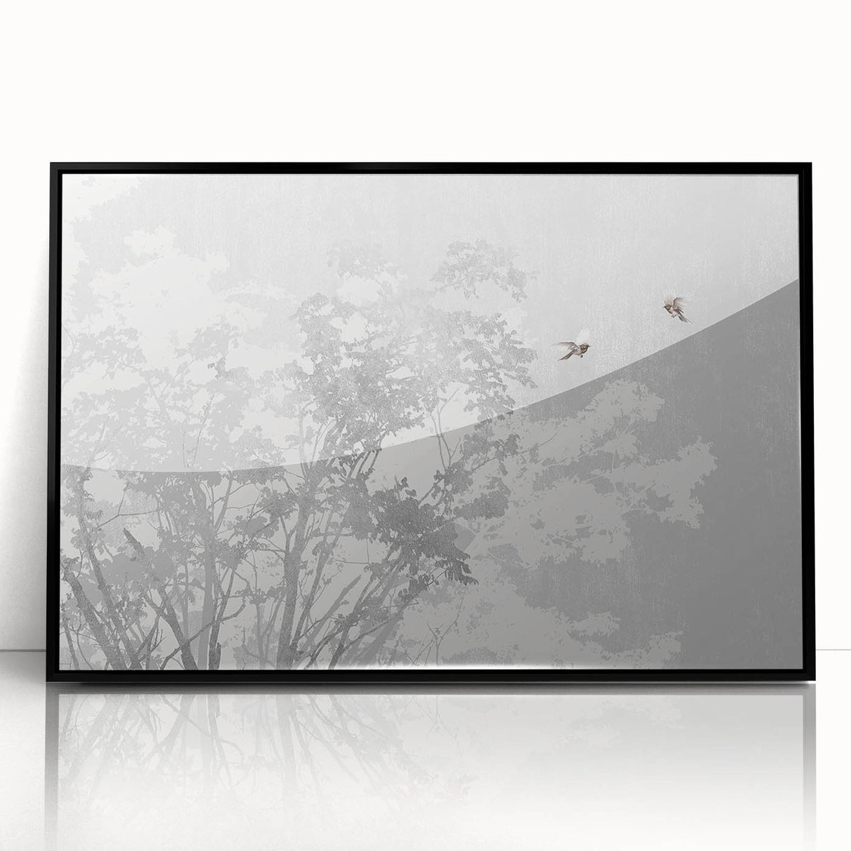Vibrant abstract canvas artwork showcasing bold colors and dynamic shapes, ideal for enhancing modern home decor or office spaces, elegantly displayed in a protective tube.