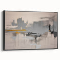 Brightly colored abstract wall art canvas print showcasing fluid shapes and vibrant hues, perfect for modern home decor and artistic spaces.