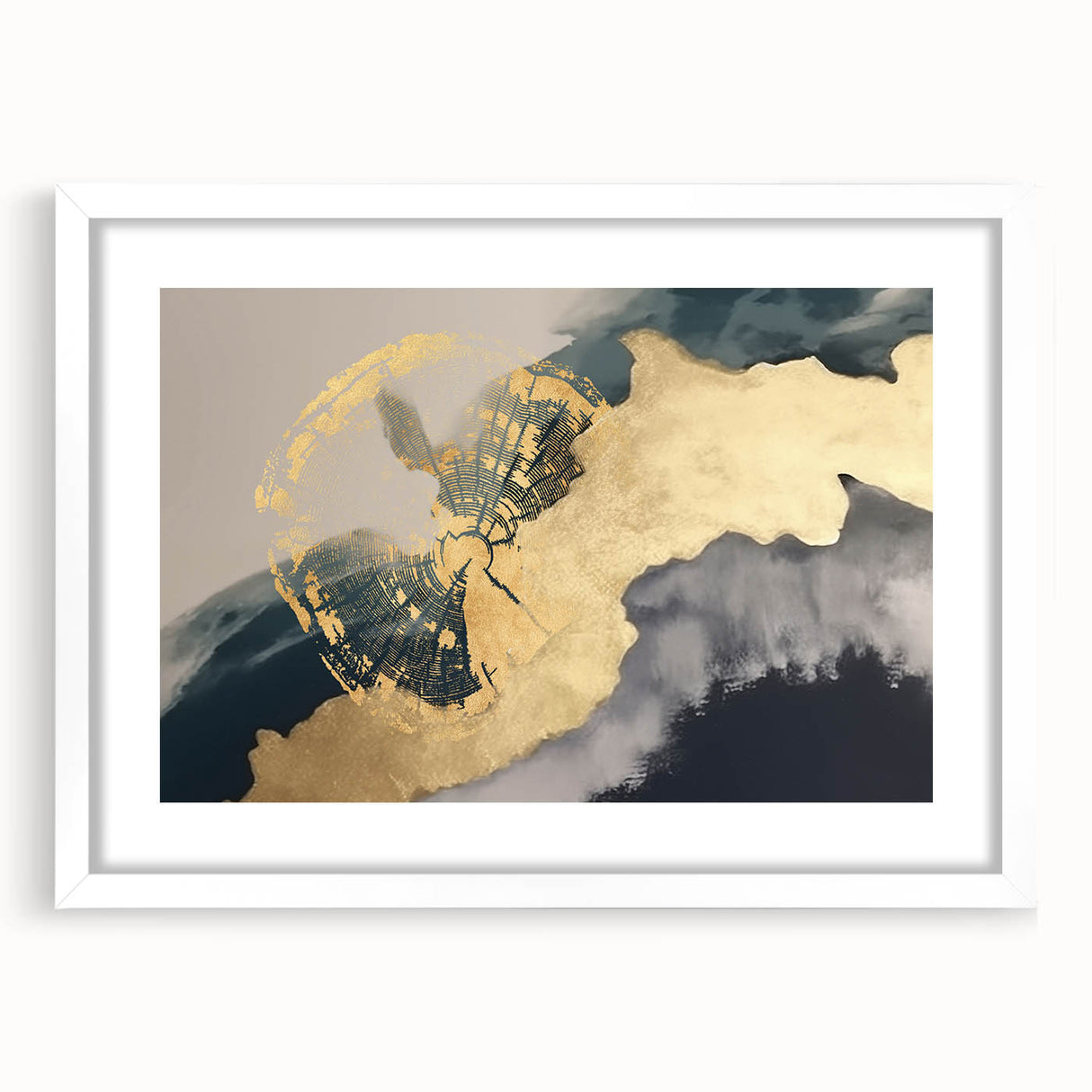 Abstract canvas artwork in vibrant colors, showcasing dynamic shapes and patterns, perfect for modern home decor. Packaged securely in a protective cardboard tube for safe delivery.
